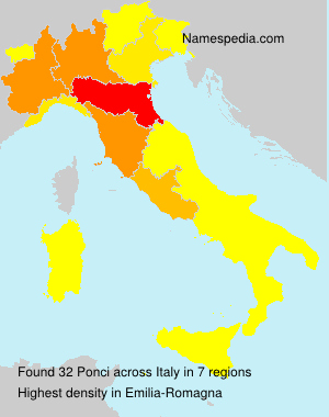 Surname Ponci in Italy Surname Ponci in Italy