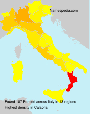 Surname Pontieri in Italy Surname Pontieri in Italy