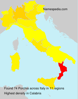 Surname Porchia in Italy Surname Porchia in Italy