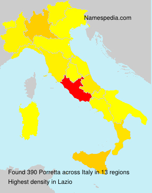 Surname Porretta in Italy Surname Porretta in Italy