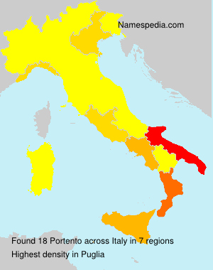 Surname Portento in Italy Surname Portento in Italy
