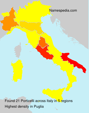 Surname Porticelli in Italy Surname Porticelli in Italy