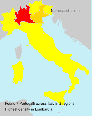 Surname Portugalli in Italy