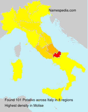 Surname Potalivo in Italy Surname Potalivo in Italy