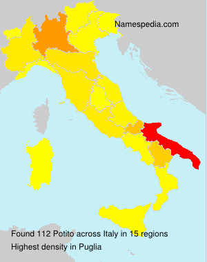 Surname Potito in Italy Surname Potito in Italy