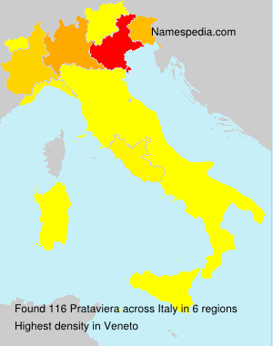 Surname Prataviera in Italy Surname Prataviera in Italy