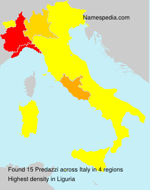 Surname Predazzi in Italy Surname Predazzi in Italy