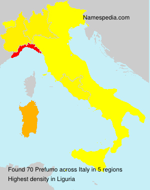 Surname Prefumo in Italy Surname Prefumo in Italy