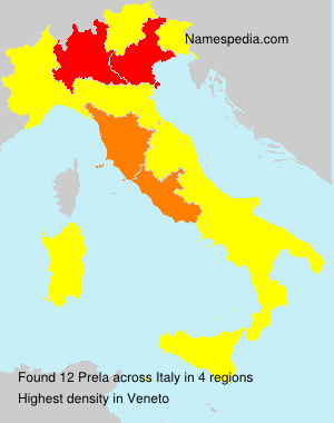 Surname Prela in Italy