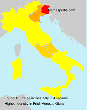 Surname Prelec in Italy Surname Prelec in Italy