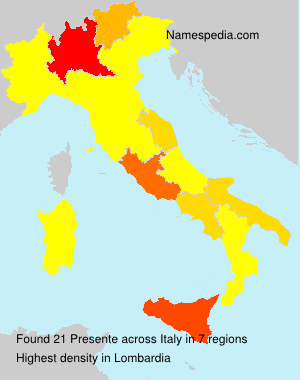 Surname Presente in Italy Surname Presente in Italy