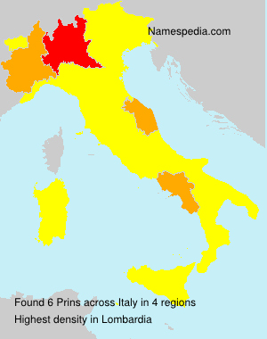 Surname Prins in Italy Surname Prins in Italy