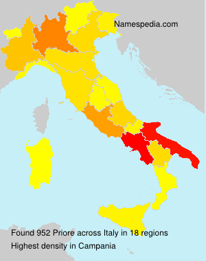 Surname Priore in Italy Surname Priore in Italy