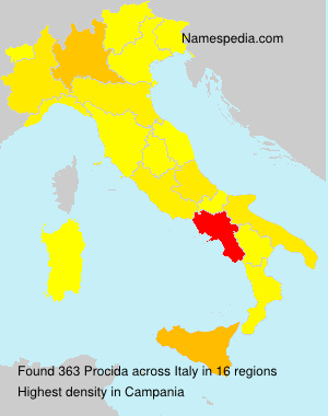 Surname Procida in Italy Surname Procida in Italy