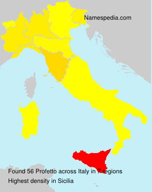 Surname Profetto in Italy Surname Profetto in Italy