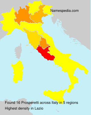 Surname Prosperetti in Italy Surname Prosperetti in Italy