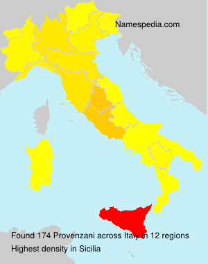 Surname Provenzani in Italy Surname Provenzani in Italy