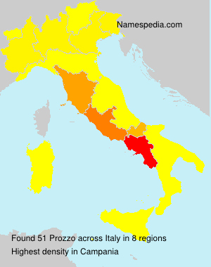 Surname Prozzo in Italy Surname Prozzo in Italy