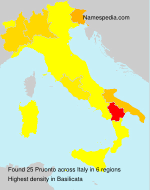 Surname Pruonto in Italy Surname Pruonto in Italy