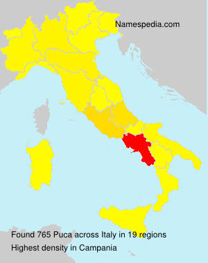 Surname Puca in Italy