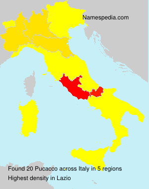 Surname Pucacco in Italy