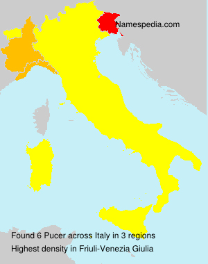 Surname Pucer in Italy Surname Pucer in Italy
