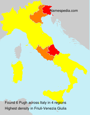 Surname Pugh in Italy Surname Pugh in Italy