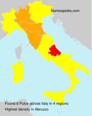 Surname Pulce in Italy Surname Pulce in Italy