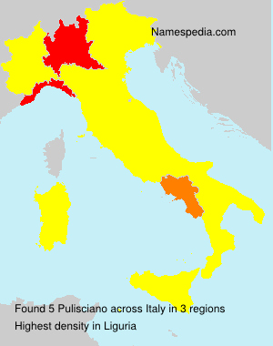 Surname Pulisciano in Italy Surname Pulisciano in Italy