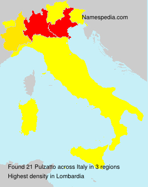 Surname Pulzatto in Italy Surname Pulzatto in Italy