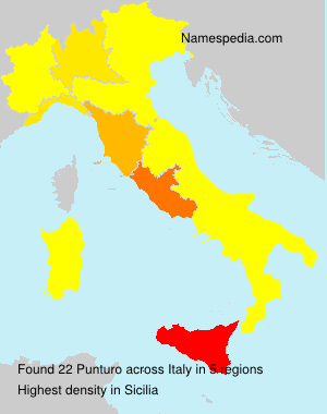 Surname Punturo in Italy Surname Punturo in Italy