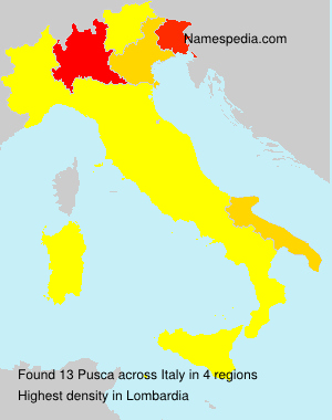 Surname Pusca in Italy Surname Pusca in Italy