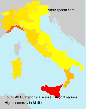 Surname Puzzanghera in Italy Surname Puzzanghera in Italy
