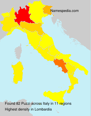 Surname Puzzi in Italy Surname Puzzi in Italy
