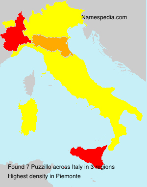 Surname Puzzillo in Italy Surname Puzzillo in Italy