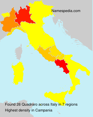 Surname Quadraro in Italy Surname Quadraro in Italy
