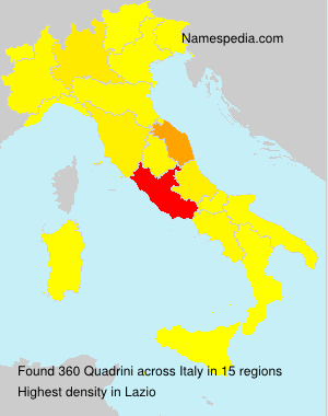 Surname Quadrini in Italy Surname Quadrini in Italy
