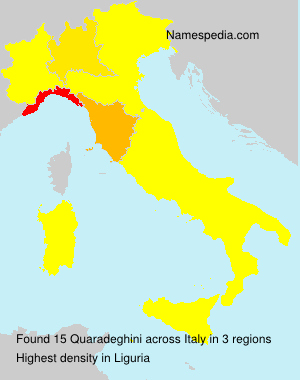 Surname Quaradeghini in Italy Surname Quaradeghini in Italy