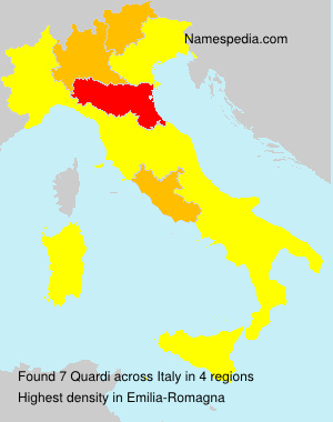 Surname Quardi in Italy Surname Quardi in Italy