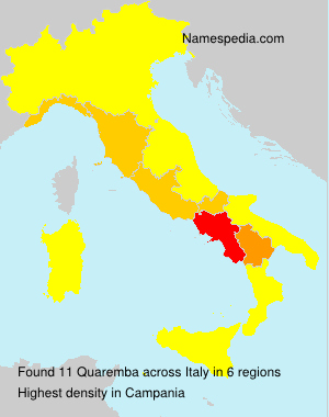 Surname Quaremba in Italy Surname Quaremba in Italy