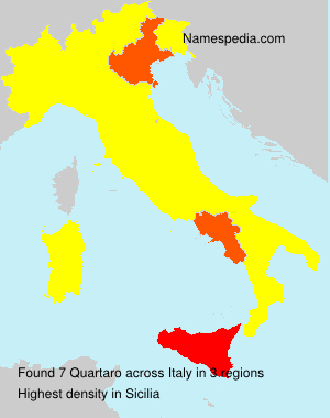 Surname Quartaro in Italy Surname Quartaro in Italy