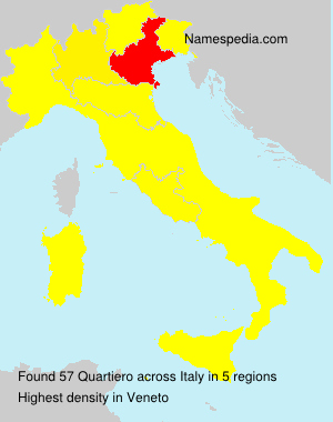 Surname Quartiero in Italy Surname Quartiero in Italy