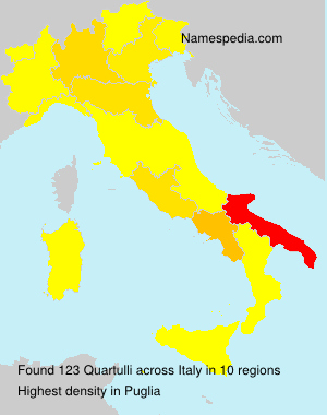 Surname Quartulli in Italy Surname Quartulli in Italy