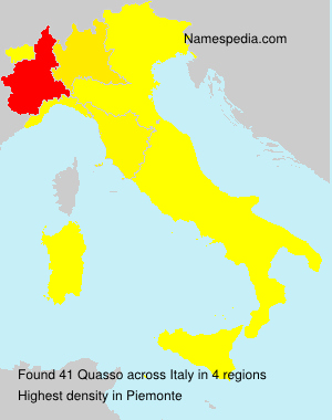 Surname Quasso in Italy Surname Quasso in Italy