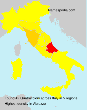 Surname Quatraccioni in Italy Surname Quatraccioni in Italy