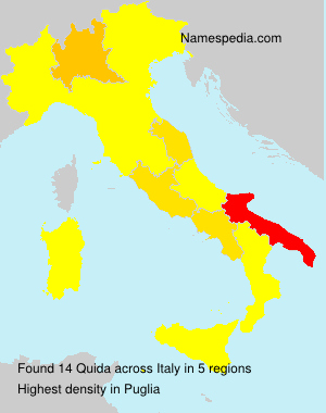 Surname Quida in Italy Surname Quida in Italy