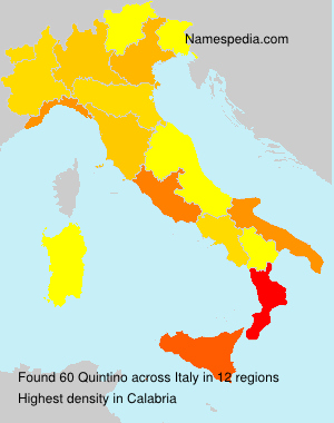 Surname Quintino in Italy Surname Quintino in Italy