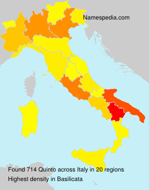 Surname Quinto in Italy Surname Quinto in Italy
