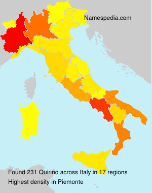 Surname Quirino in Italy Surname Quirino in Italy