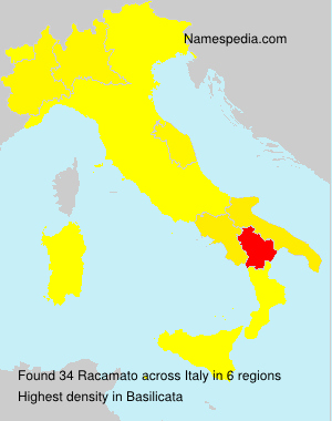 Surname Racamato in Italy Surname Racamato in Italy